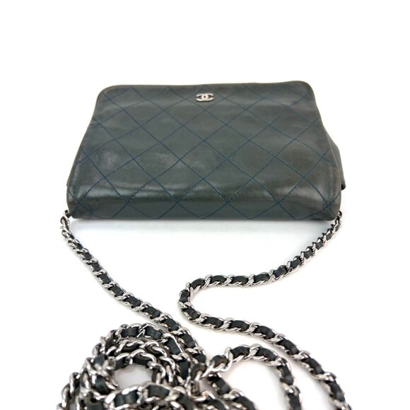Chanel Quilted Lambskin Stitched Wallet on a Chain Crossbody Bag - Picture 15 of 15